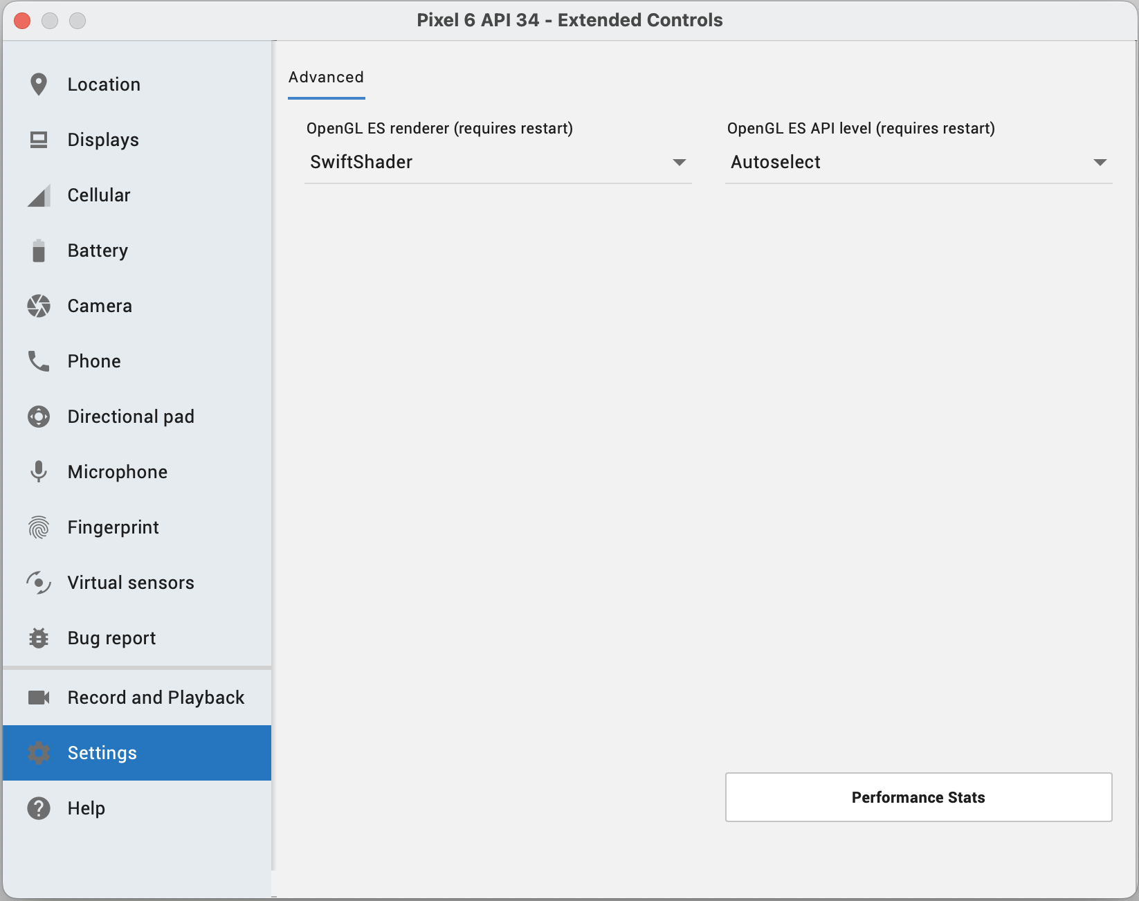 OpenGL-ES-renderer-Settings